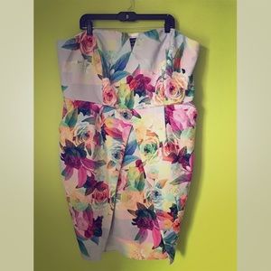 City Chic beautifully strapless dress XL=size 22